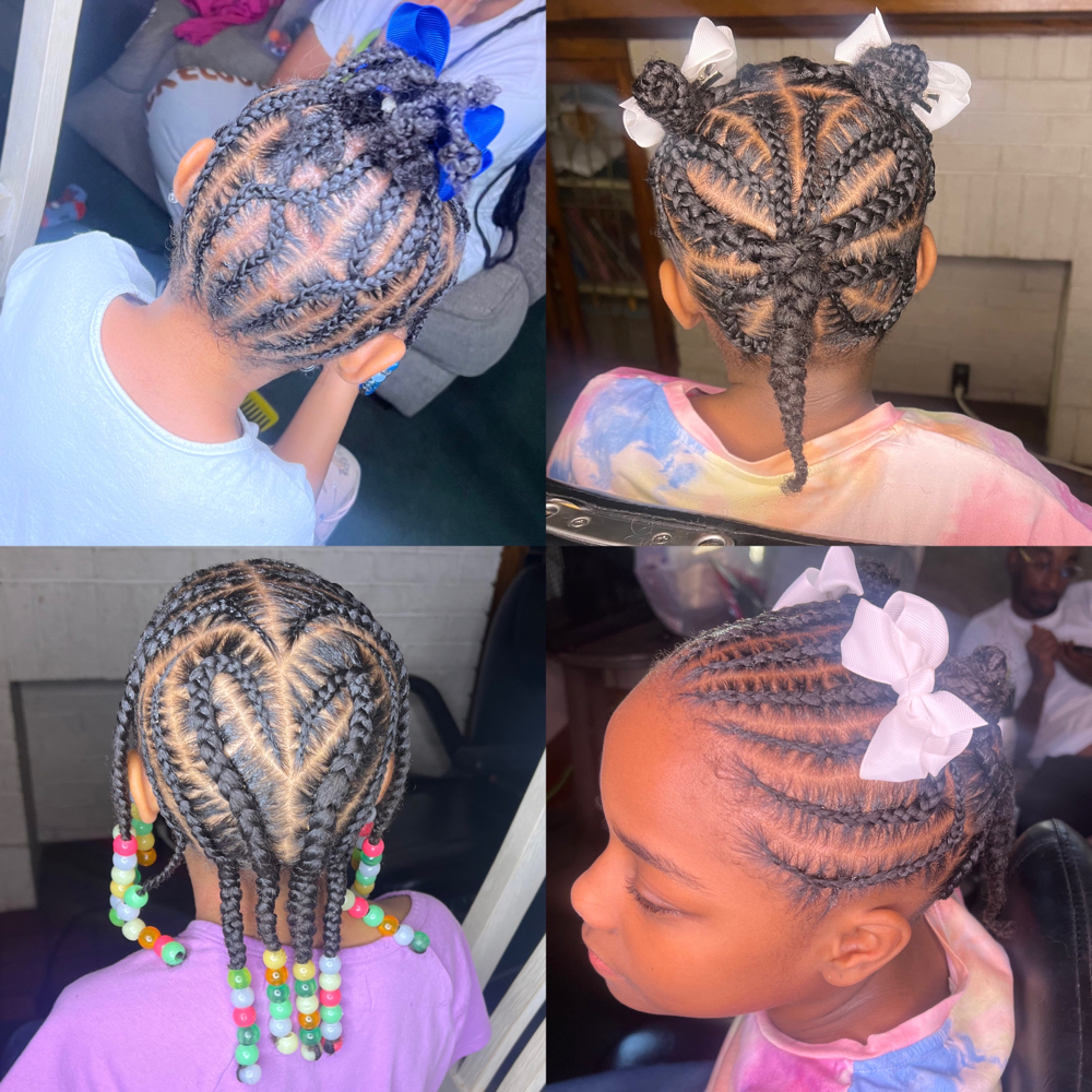 Kids Freestyle Braids(NATURAL HAIR)