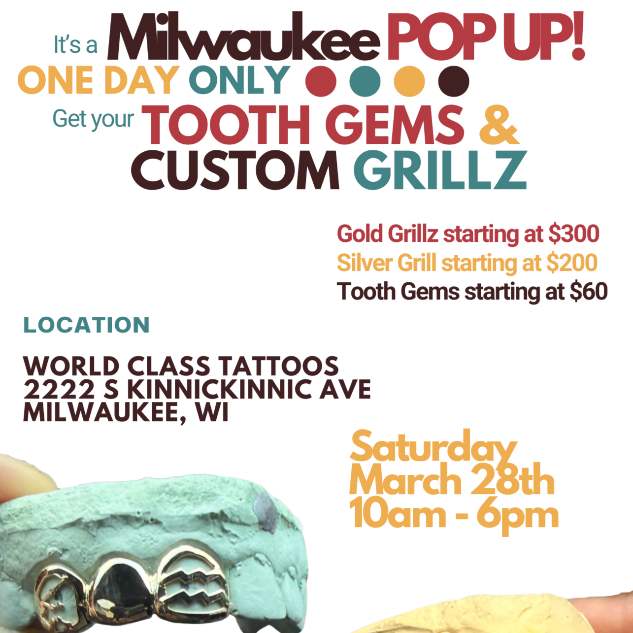 MW World Class Pop Up 3/28 ONLY! at Jem Junkies