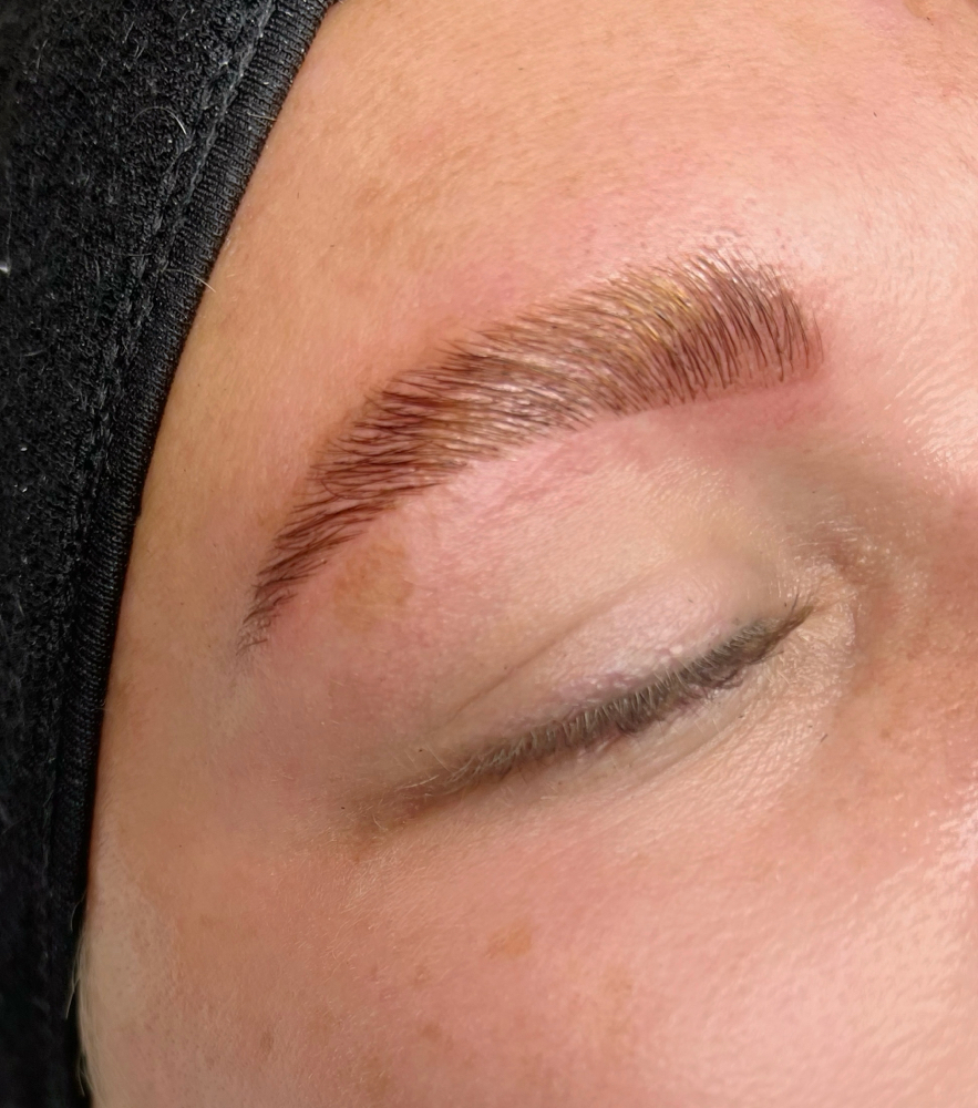Brow Lamination With Hybrid Tint