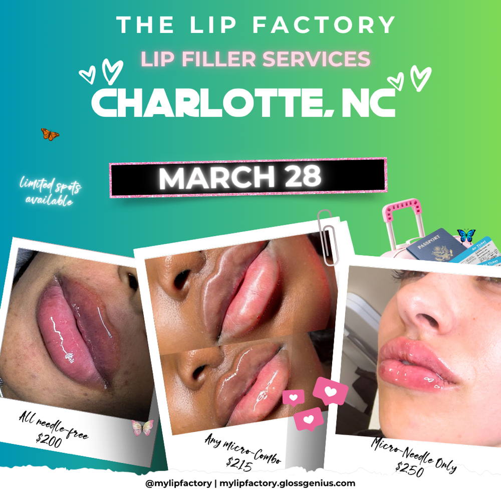 Concord/CLT Filler Services at THE LIP FACTORY in Raleigh, NC