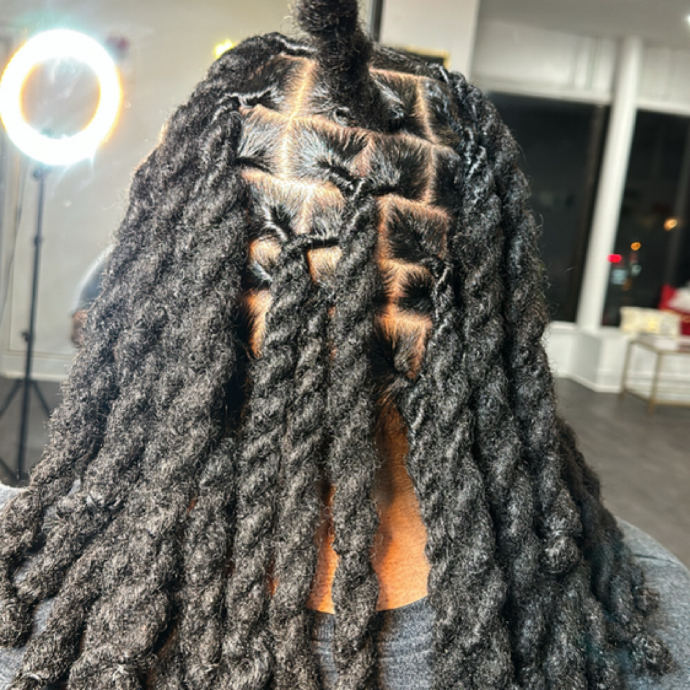 Medium/Large Starter Locs at A.LaRai Beauty in ansonia, CT