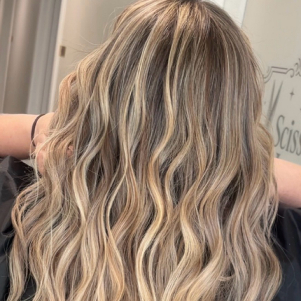 SOFT DIMENSION (Partial Blonde+K18) at Scissor Hands Studio in Clayton, NJ