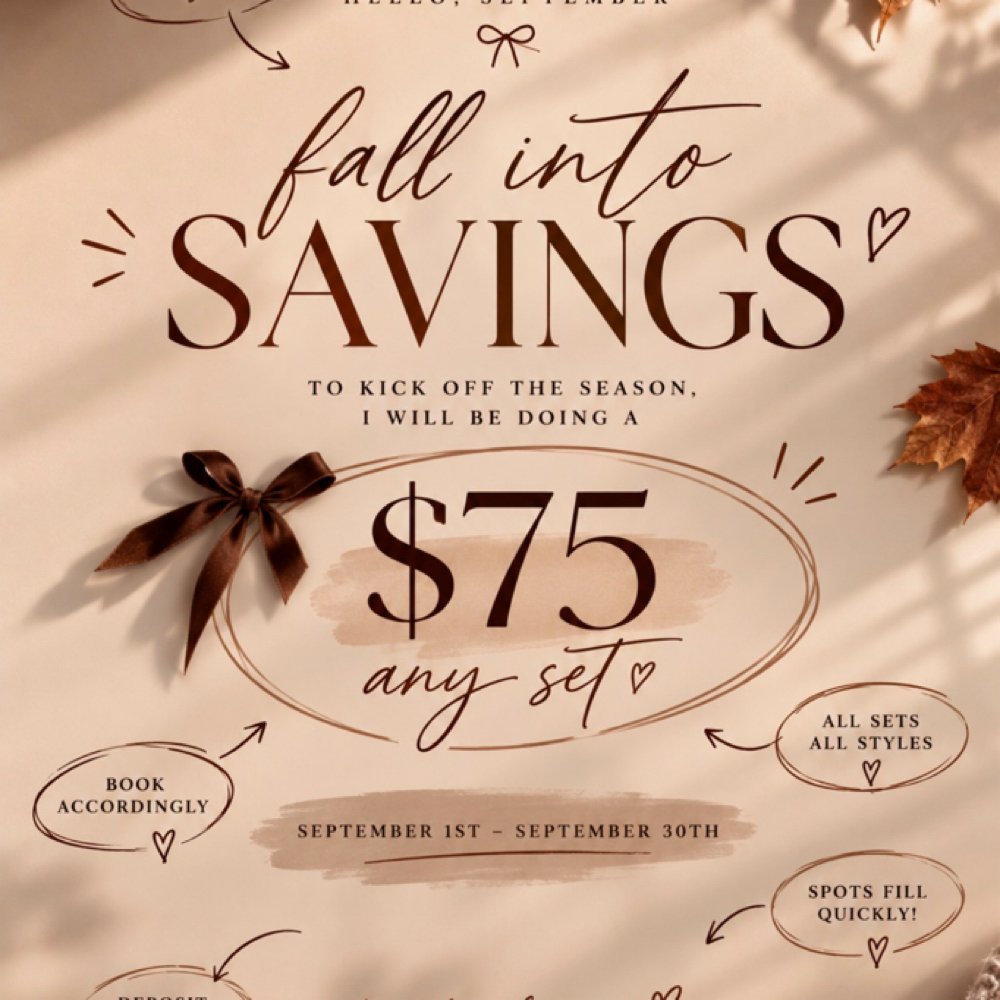 September Sale 🍂 at Polish&bond in Laveen, AZ