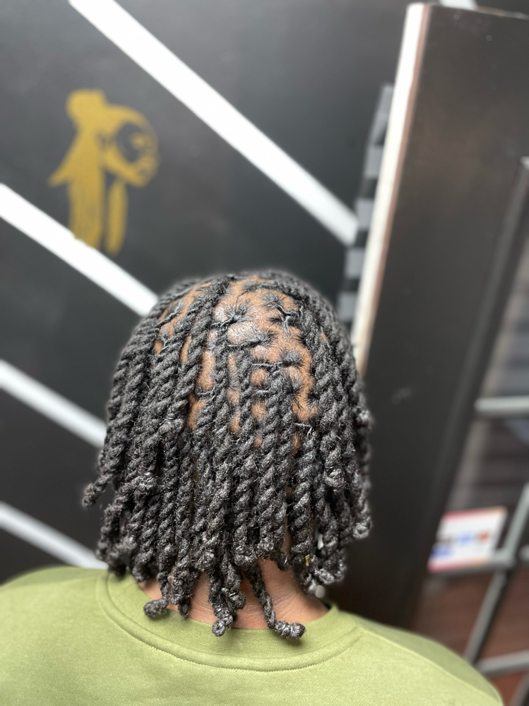 Retwist w/ Rope Twist Or Plaits