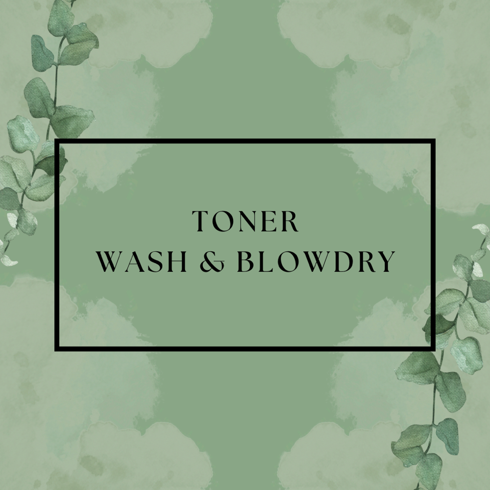 Toner Refresh, Wash & Blowdry