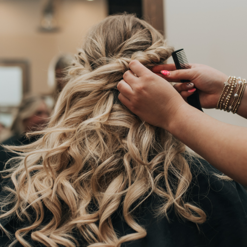 Wedding Party Booking Consultation at Uplifted Hair Co in Zeeland, MI