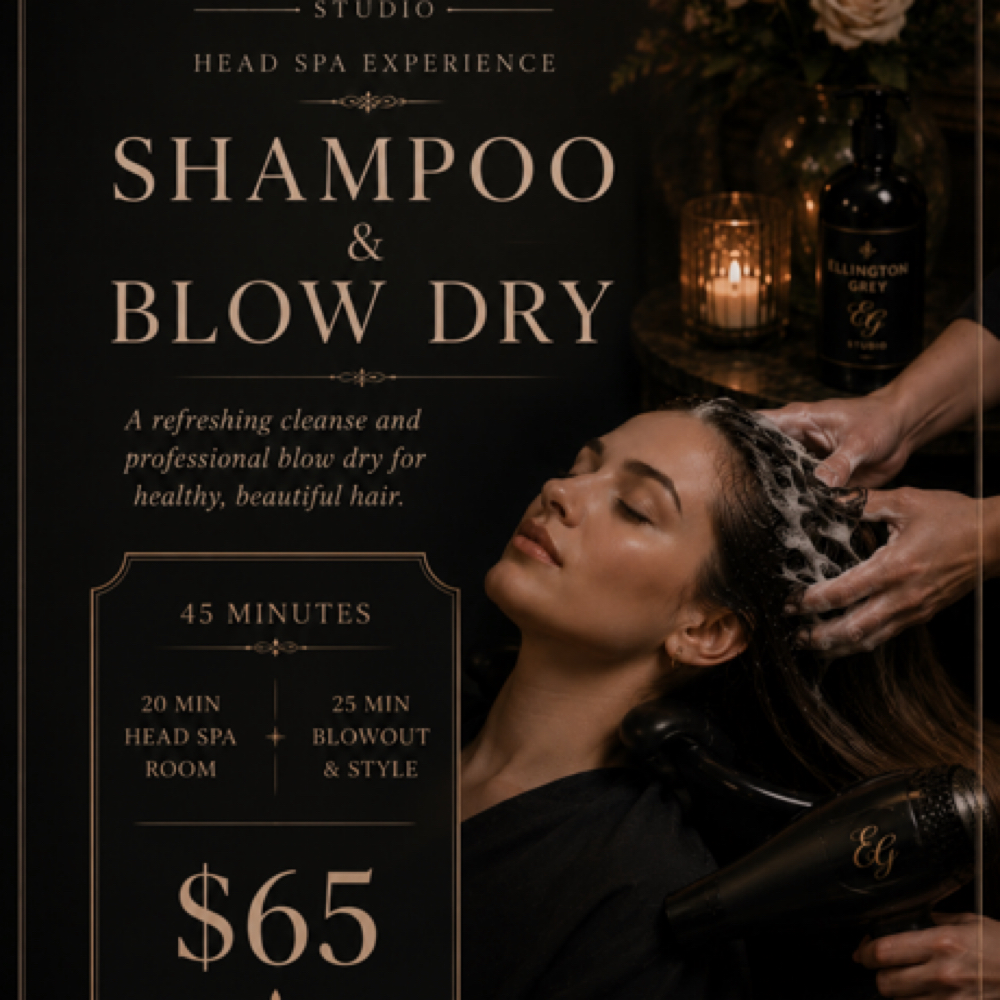 Head Spa Shampoo Blow Dry at Ellington Grey Studio in Cullman, AL