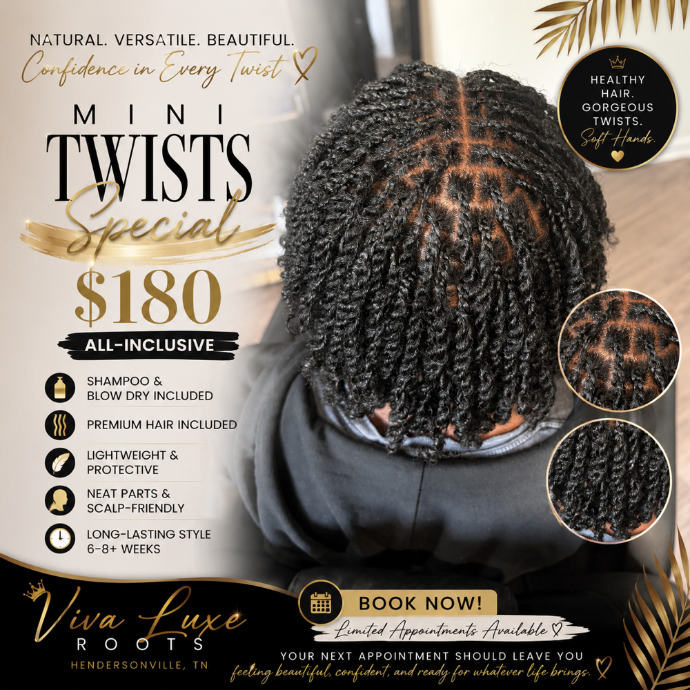 Mini Twists at Viva Luxe Roots in Hendersonville, TN