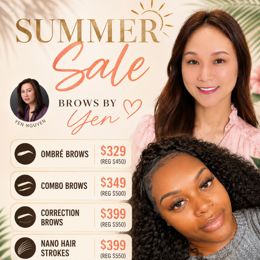Combo Brows (Summer Sale) at Brows by Yen in Houston, TX