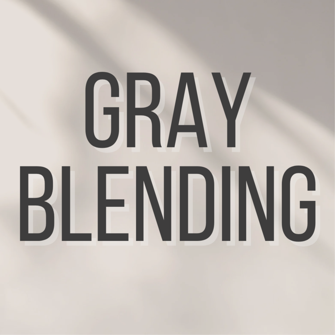 Gray Blending at The Studio on Main St. in Hills, MN