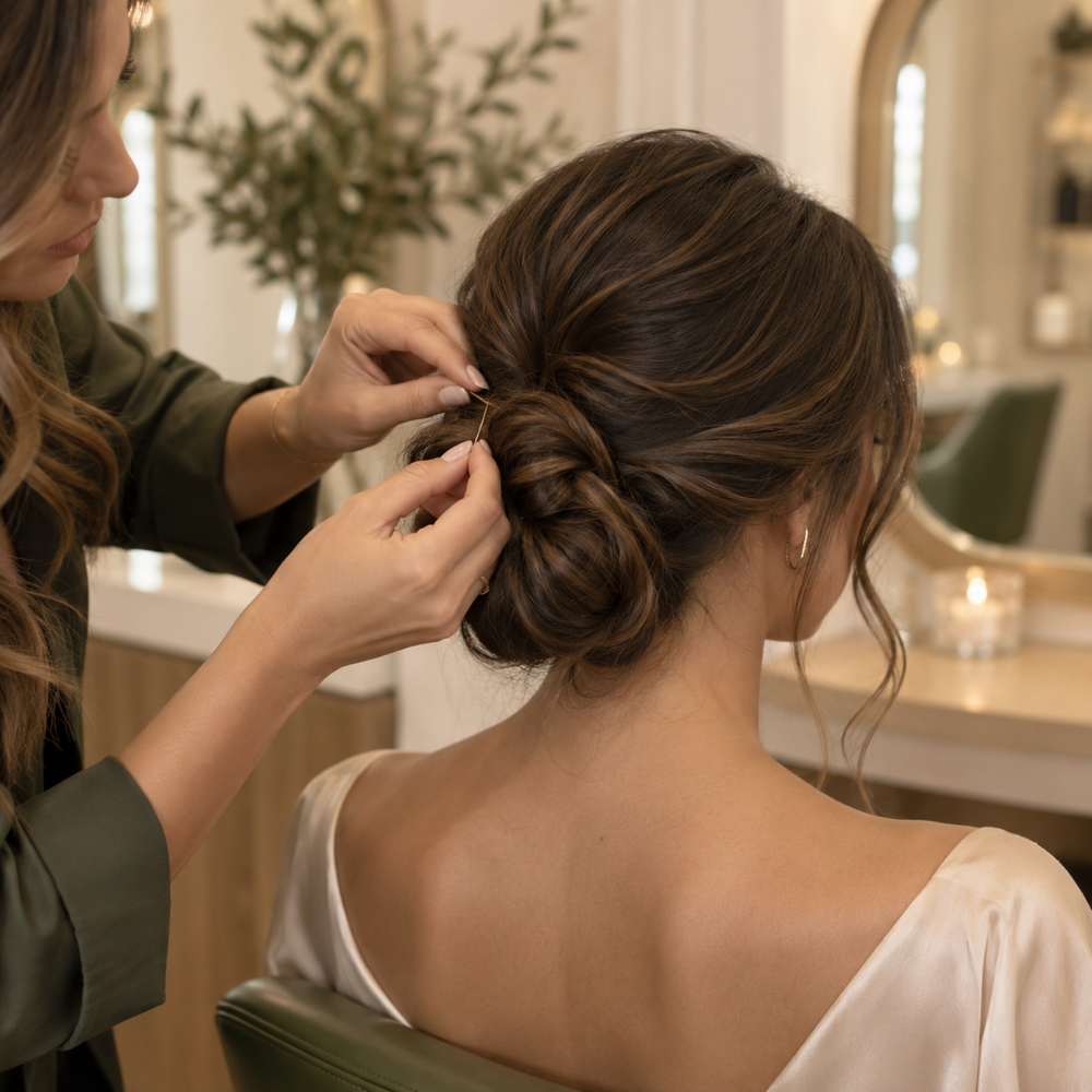 Updo at Olea Beauty in Waltham, MA