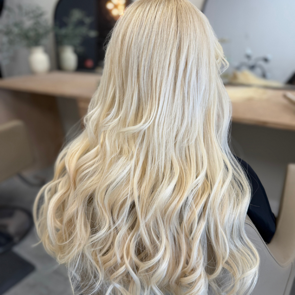 Shampoo & Style with extensions at Southernstrandco in Raeford, NC
