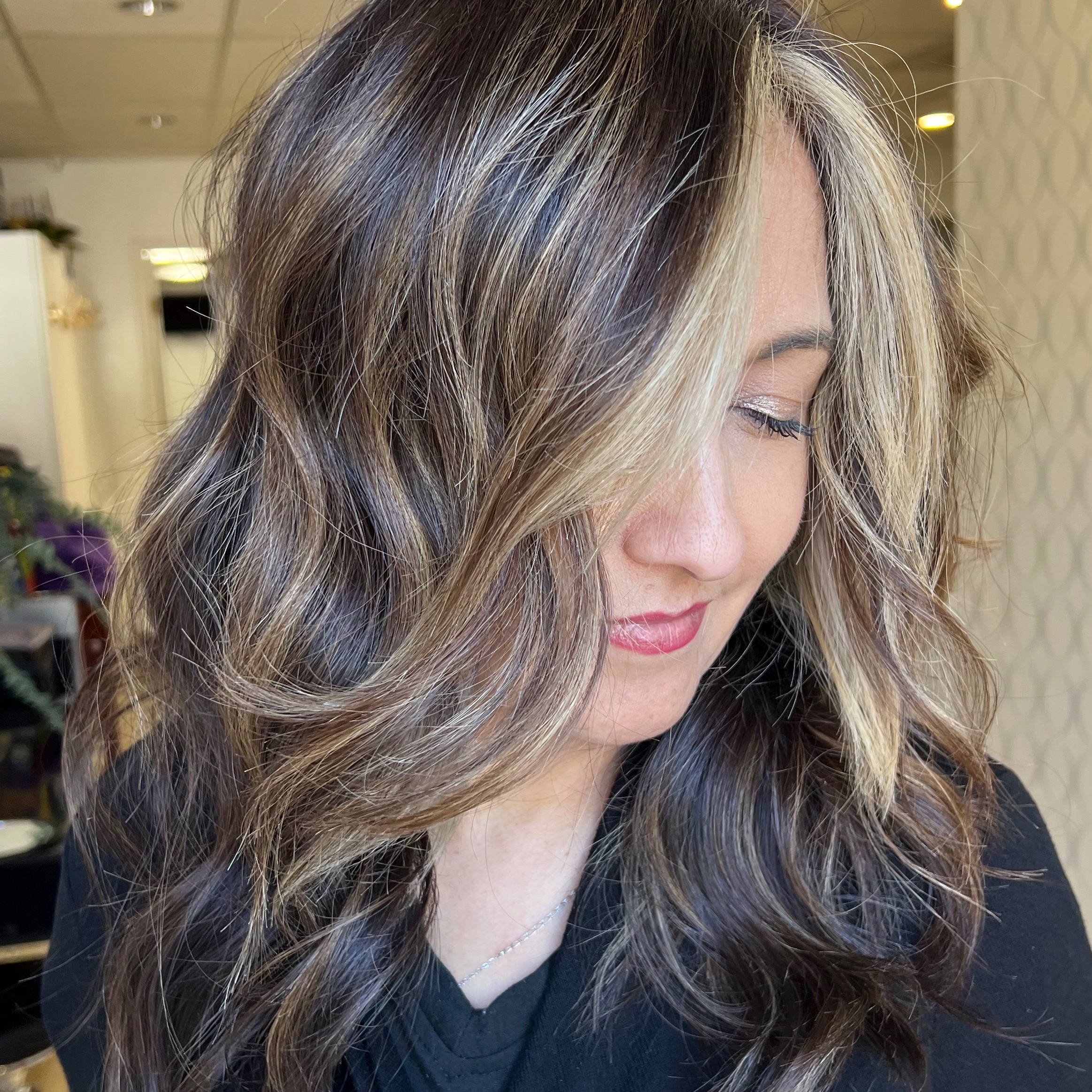Partial Lightening & Custom Gloss at Toni Kathrynn Hair Studio in San Diego, CA