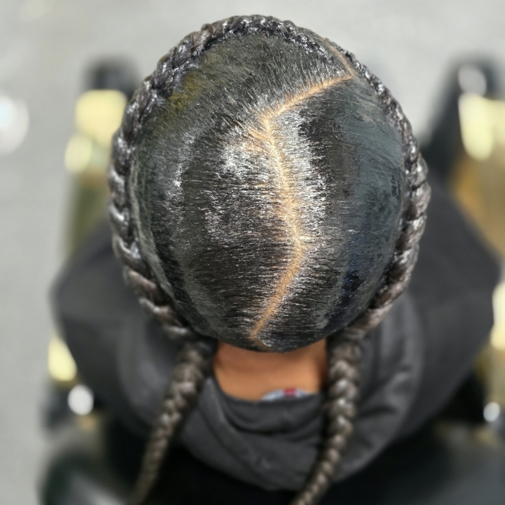 2 Feed In Cornrows (W/ Extensions) at Bria Jeanae's Hair in Oxnard, CA