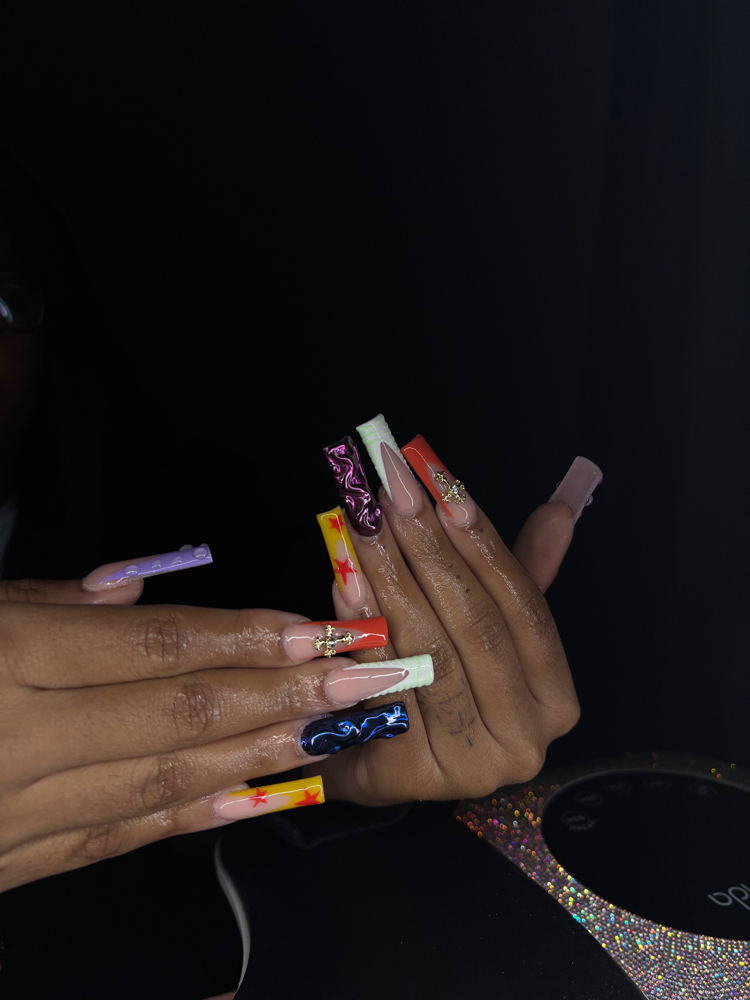 Long full set at Ny Luxe Lounge in cary, NC