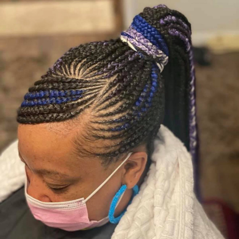 Swoop Ponytail at Tima hair braiding in Greensboro, NC