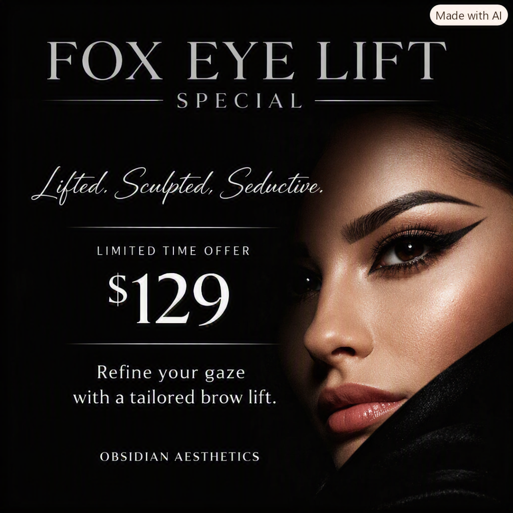 Fox Eye Lift at Obsidian Aesthetics in Waynesboro, VA