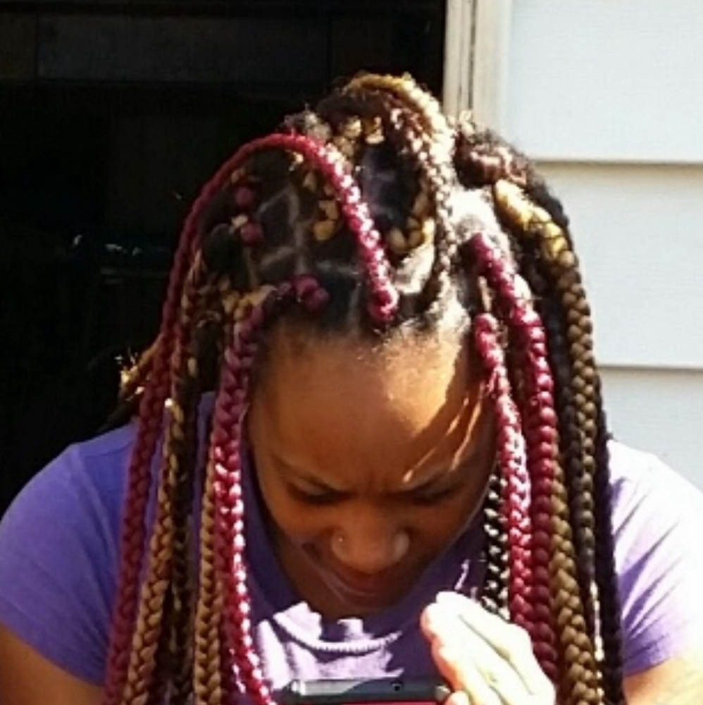 Medium Box Braids