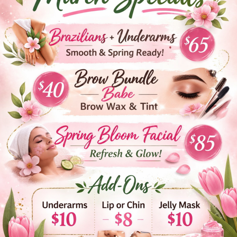 Brow Bundle Babe (March) at Wildflower Beauty Salon in Sinton, TX