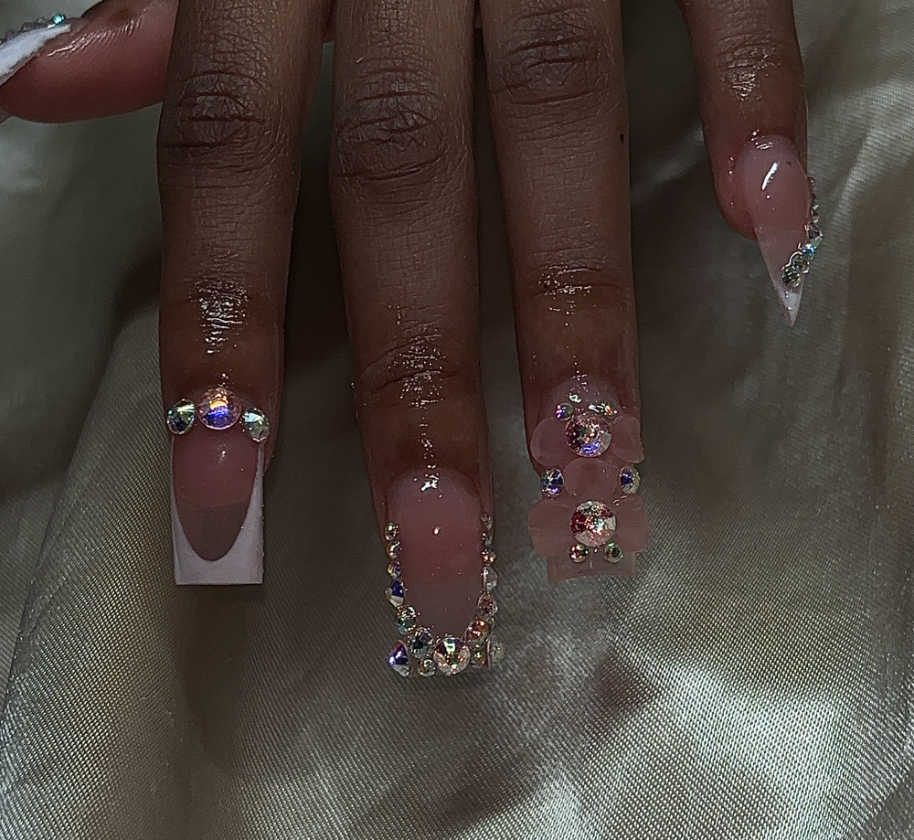 Med-long Acrylic Full Set
