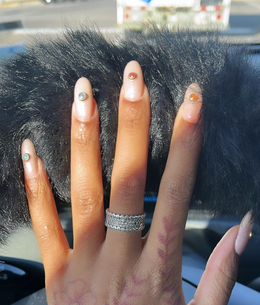 Medium: Freestyled GelX Set at Malayzian Stylez in Hammond, IN