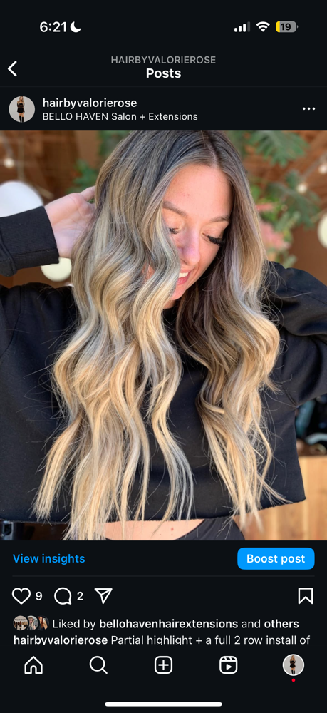 Extensions Installation (3 rows) at Hair by Valorie Rose in Denver, CO