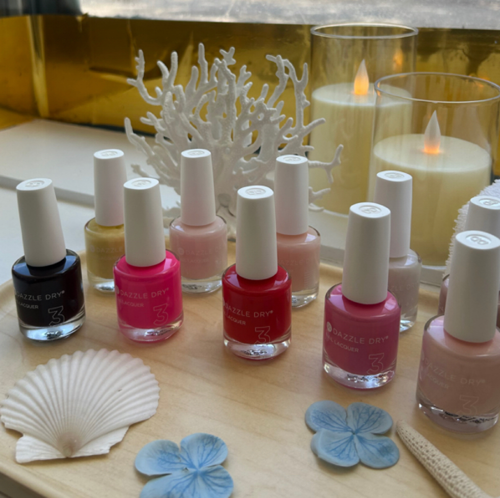 Dazzle Dry Polish Pedicure at 7 1 8 Beauty Bar in Hoboken, NJ