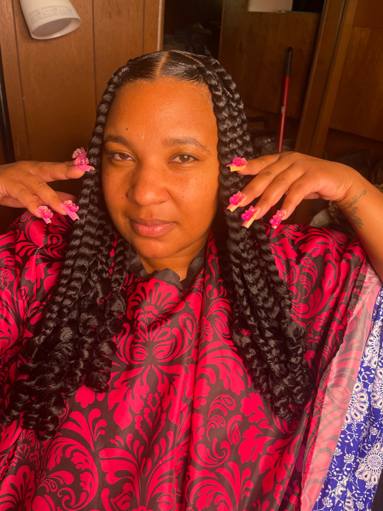 Large Knotless Shoulder Length