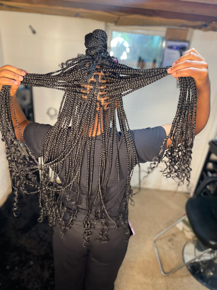Knotless Braids Extra Small at L&B House Of Beauty in Bluegrass, IA