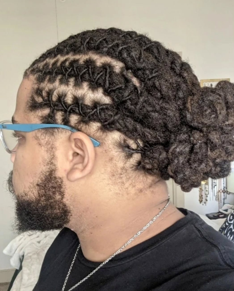 Barrel Twist In Front Two Strandbun