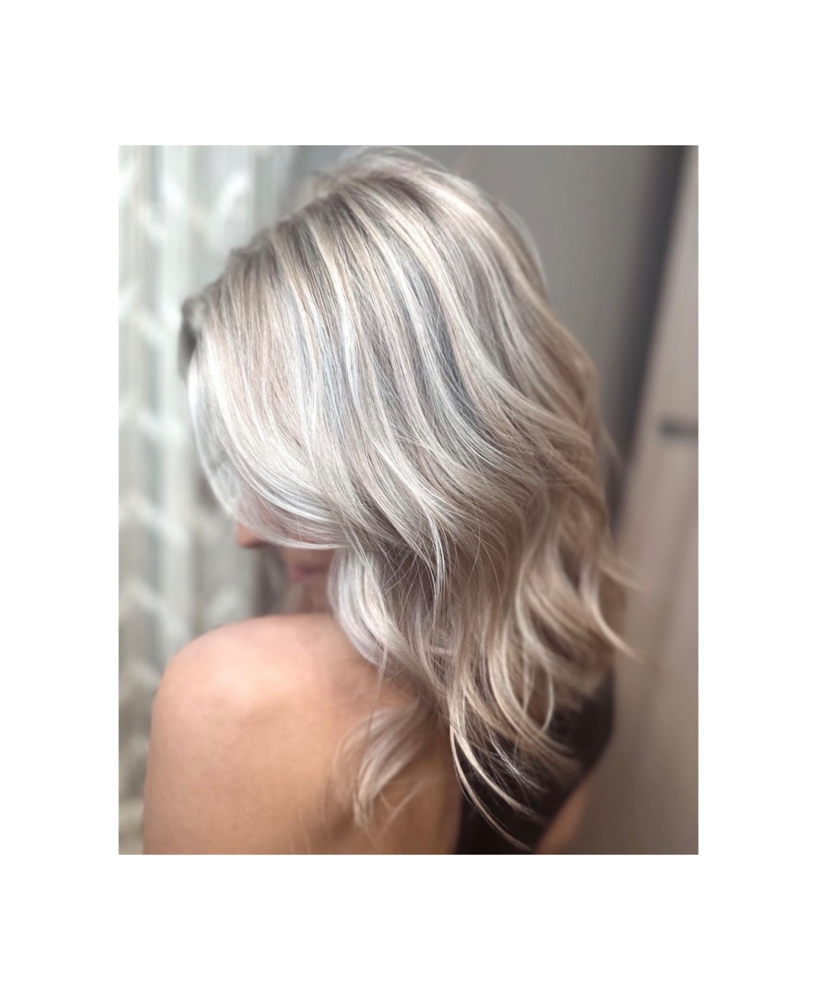 PARTIAL BLONDING + HAIRCUT at Megan Kingsley in Rochester, MN