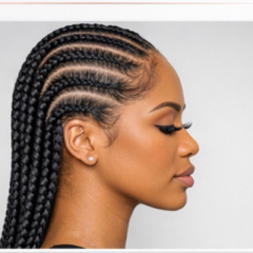 Braided Cornrows at Global Salon in Dayton, OH