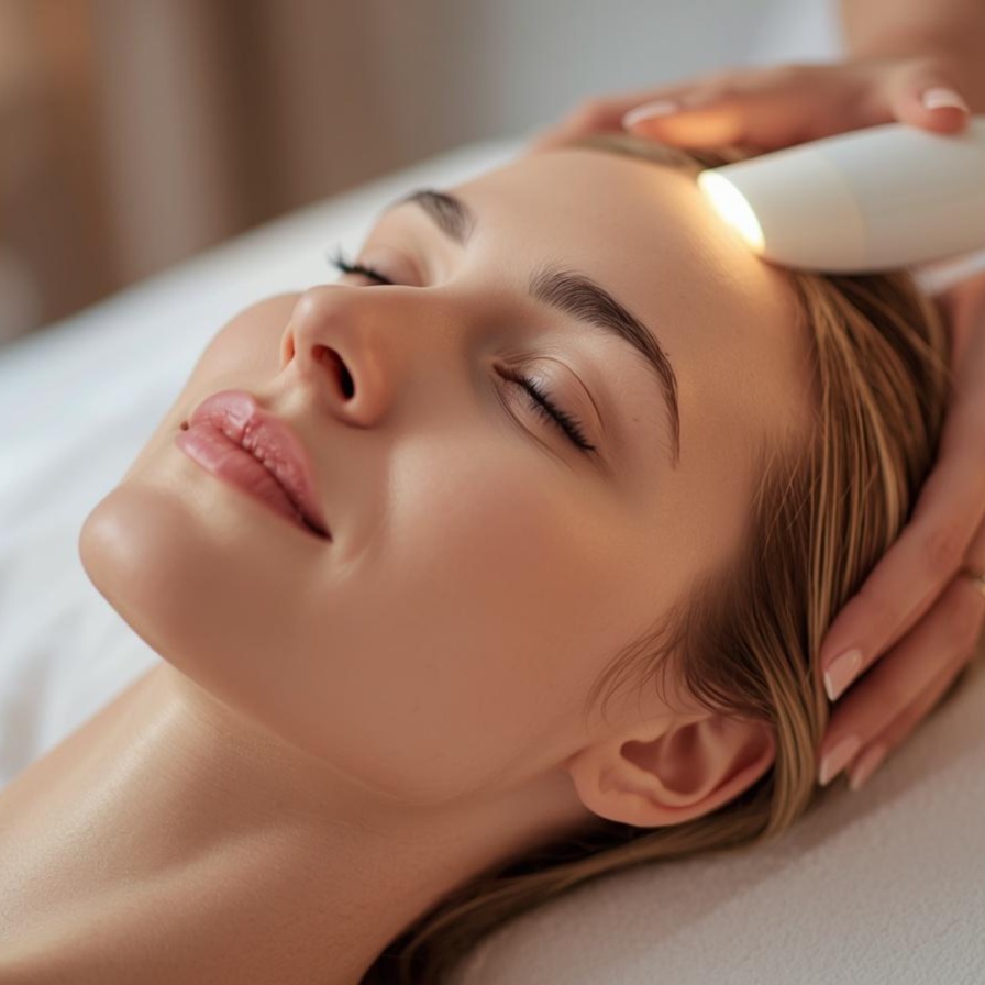 High Frequency Scalp treatment at Sweet Pea Beauty Salon & Day Spa in Sandy, UT