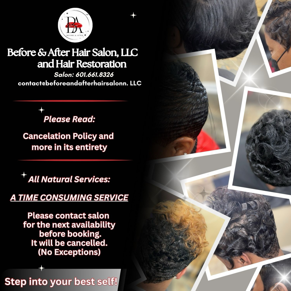 ❗️N ~ Arrive 100% Detangled❗️ at Before & After Hair Salon, LLC and Hair Restoration in Vicksburg, MS