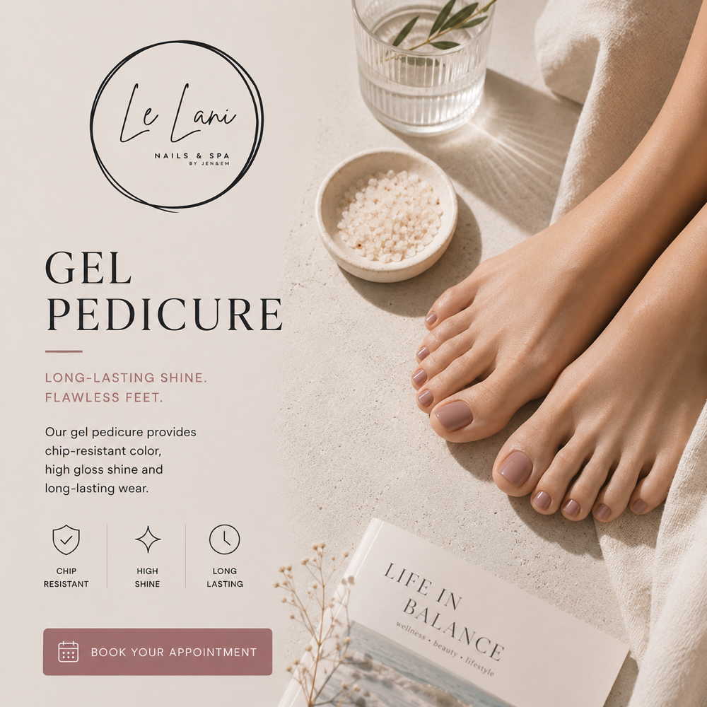 Gel Pedicure at Le Lani Nail Spa in Los Angeles, CA