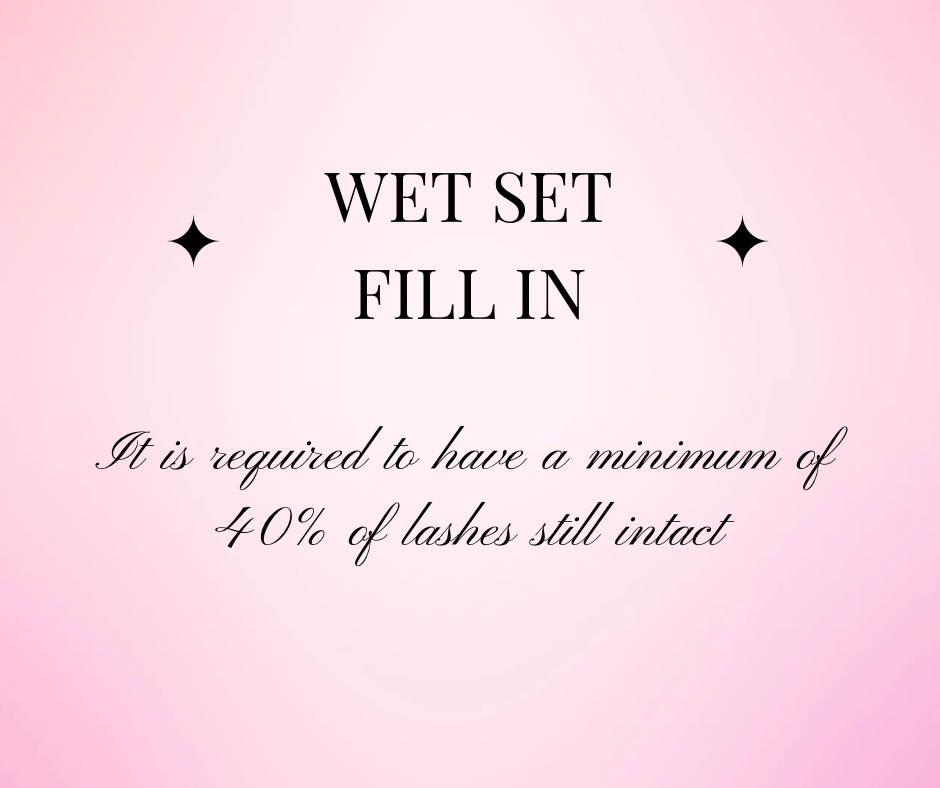 wet set fill-in/Relleno