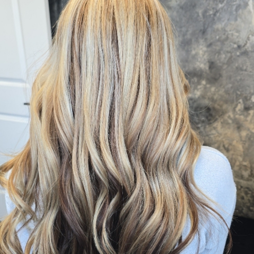 Partial Balayage/highlights at The Bloom Room Hair & Head Spa Studio in Shreveport, La, LA