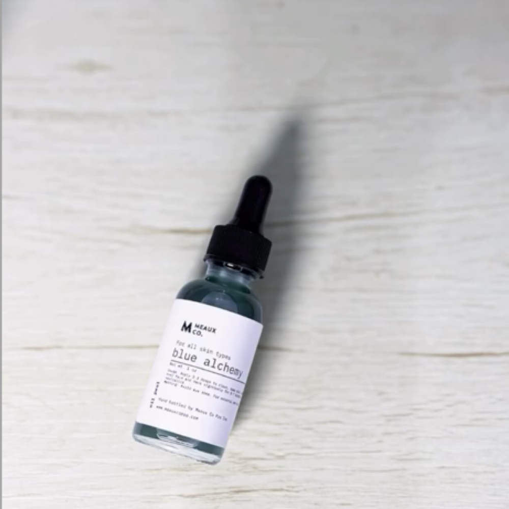 THE BLUE ALCHEMY OIL PEEL at Cherrie Darling Beauty in Bethel, CT