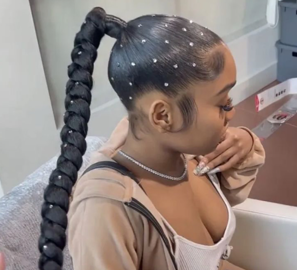 PONYTAIL BRAID & GEMS