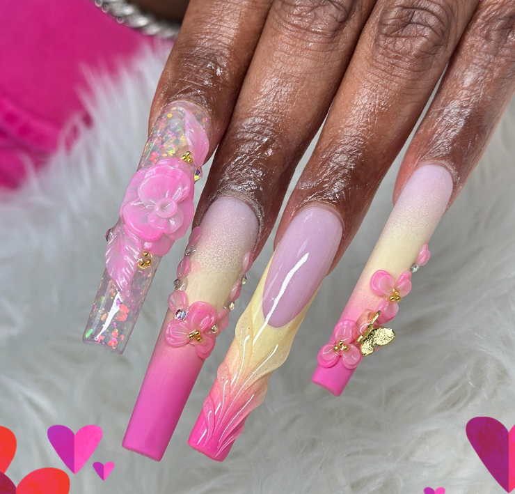 Fullset Long Nails XXL at Glamour Nails & Spa in Harker Heights, TX