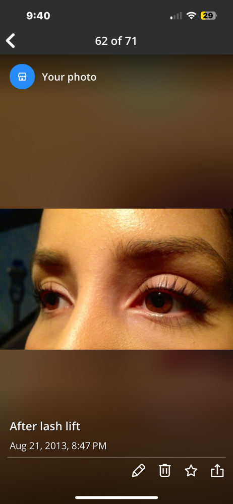 Lash Lift+Brow shape (wax/tweeze)