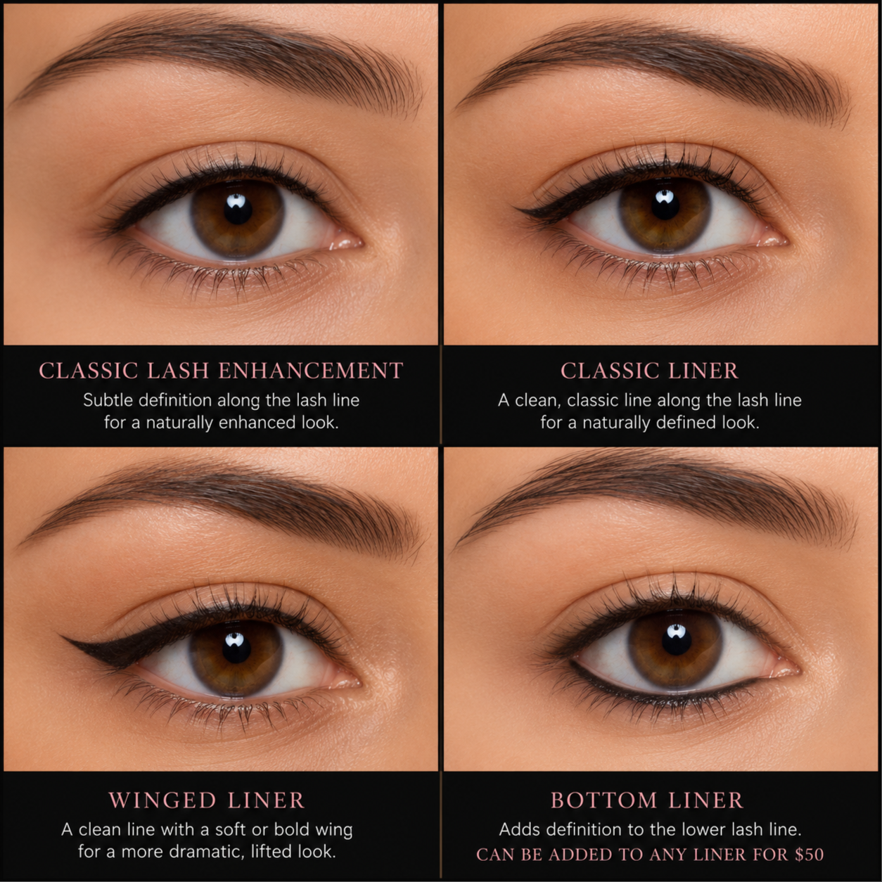 Classic Eyeliners at The Brow Babes in LOUISVILLE, KY