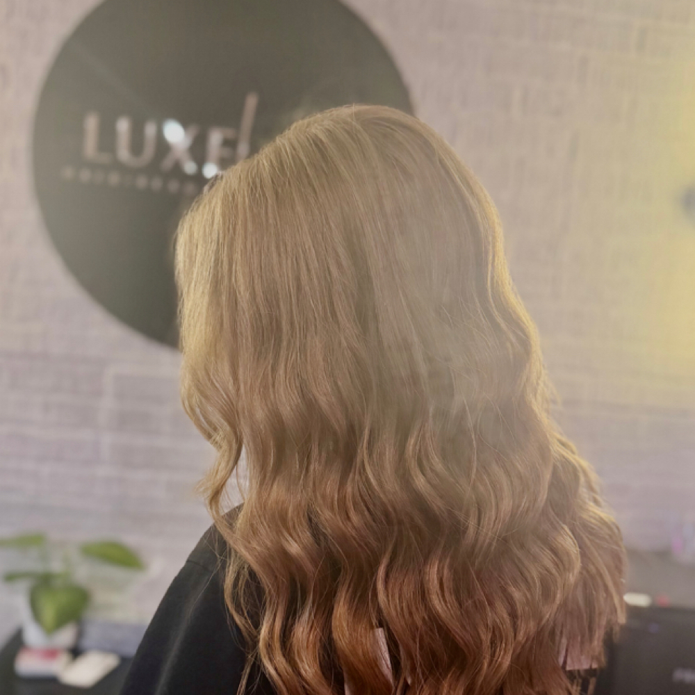 Partial Highlight + Cut + Style at Luxe Lounge in Jamestown, OH