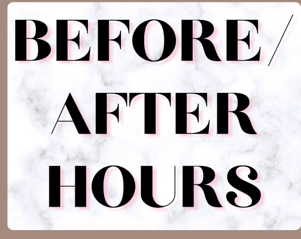 Before/After Hour Fee at Created By Minaa in Richwood, TX