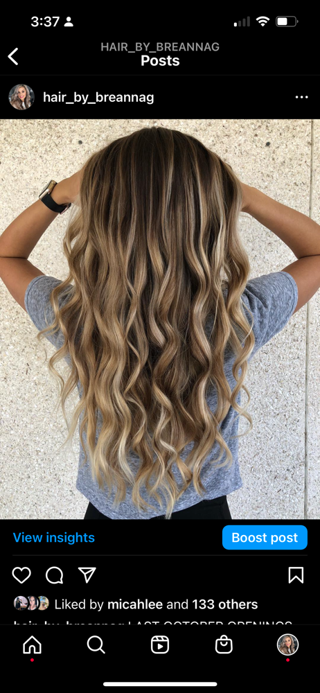 Half Head Balayage