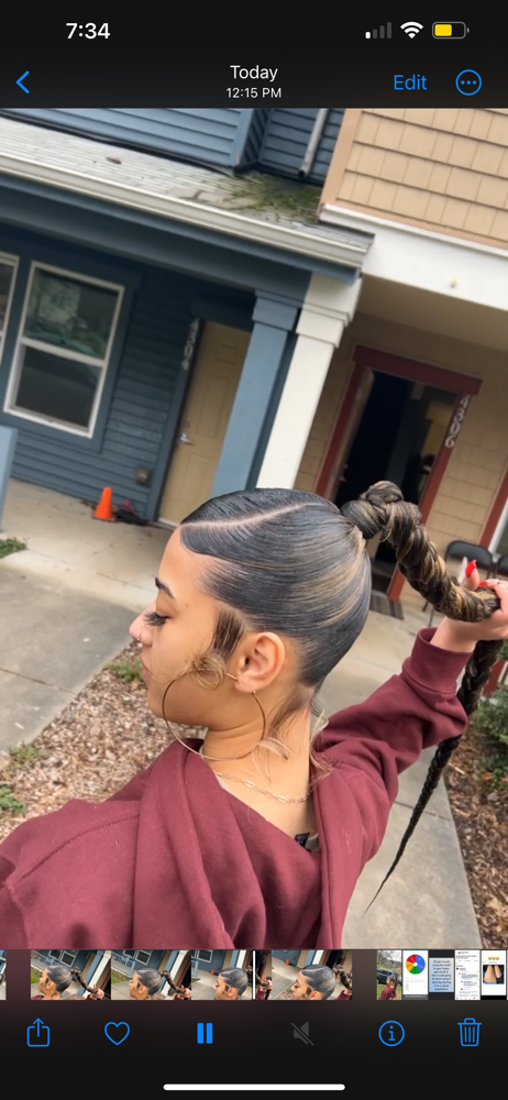 Extended Braid Ponytail