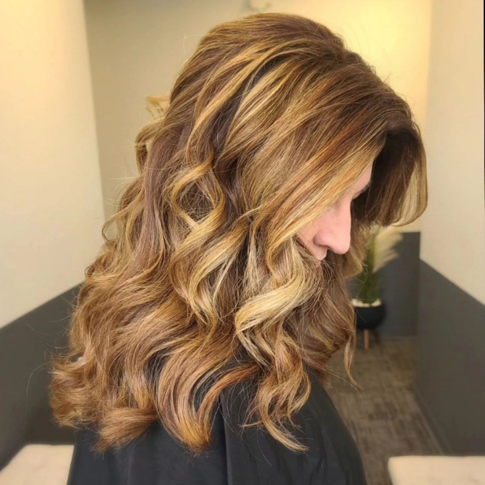 Dimensional Color With Haircut at Salon Peridot, LLC in Washington Twp, MI