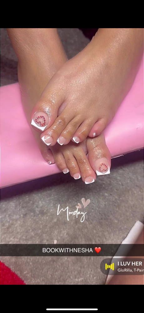 Basic Pedicure Acrylic Toes