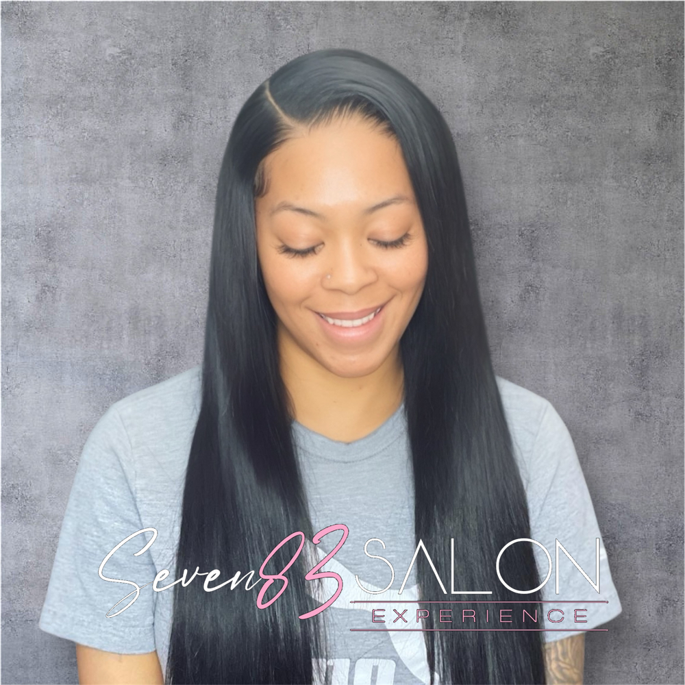 Customized Frontal Install at Divine Sevyn83 Salon & Aesthetics in Alexandria, LA