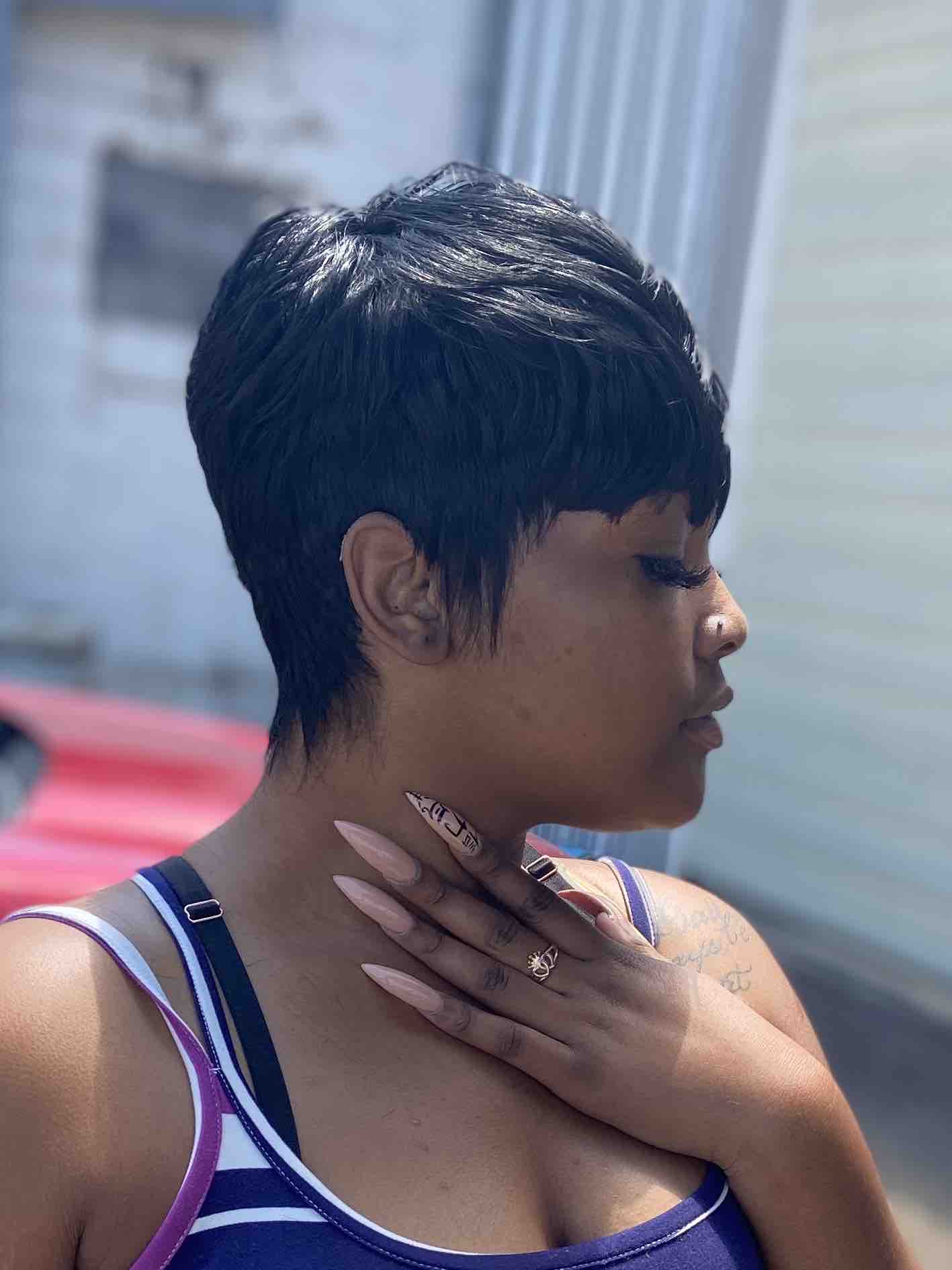 “The Workz” (pixie cut)